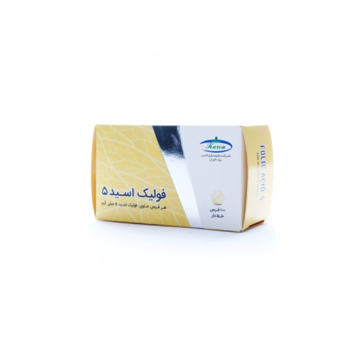 قرص اسید فولیک ۱ میلی‌گرم کارن