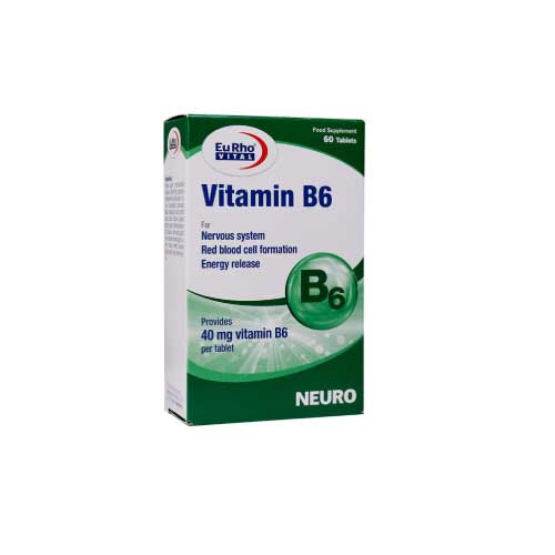 قرص ويتامين B6 (يوروويتال) 60عدی