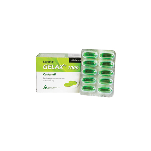 کپسول ژلاکس ۱۰۰۰ (روغن کرچک) دانا ۵۰ عدد