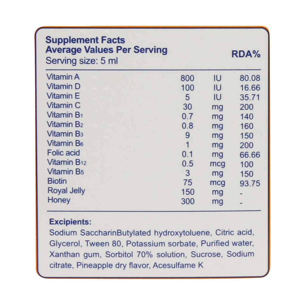 شربت لیکو رویال ژلی ابیان فارمد 250 میلی لیتر - Image 3