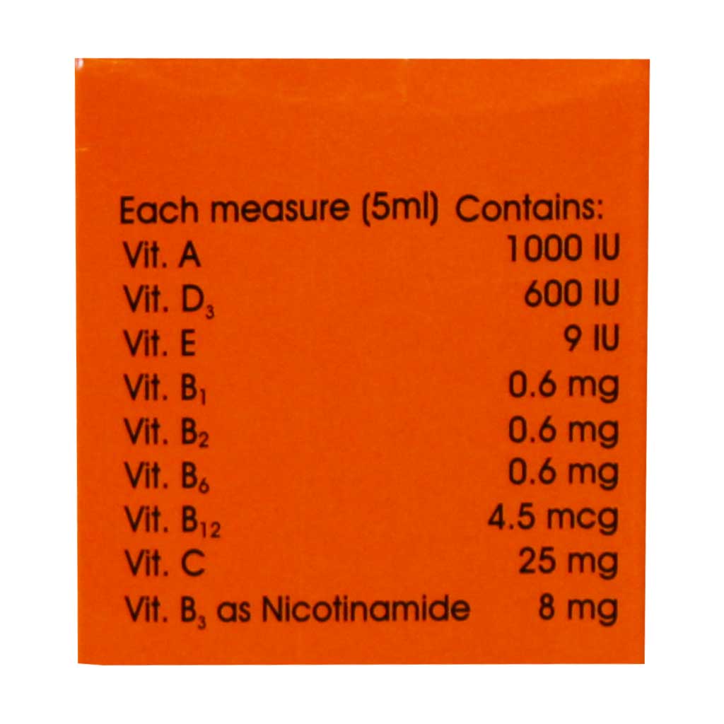 شربت ویتوکید کمپلکس ویتامین ها الحاوی حجم ۱۲۰ میلی لیتر - Image 4