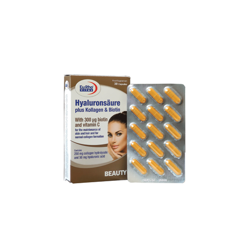 کپسول هيالورون پلاس کلاژن و بيوتين30 عددي
