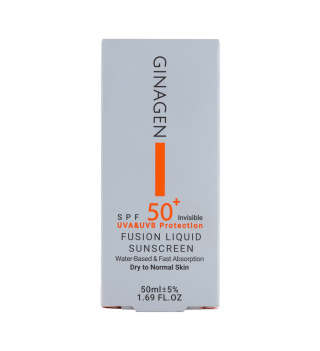 کرم ضد آفتاب بی رنگ ژیناژن مدل Fusion Liquid مناسب پوست خشک و نرمال 50 میلی لیتر - Image 3